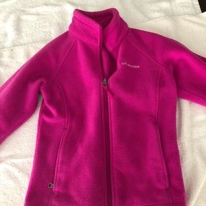 Pink fleece Columbia jacket